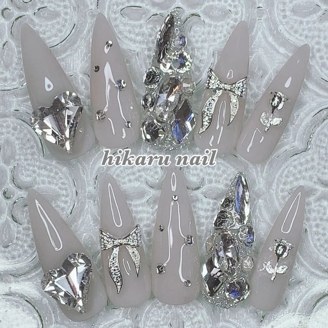 Nail tip order ☆ Mass-produced landmine Korean wedding neat and clean geige