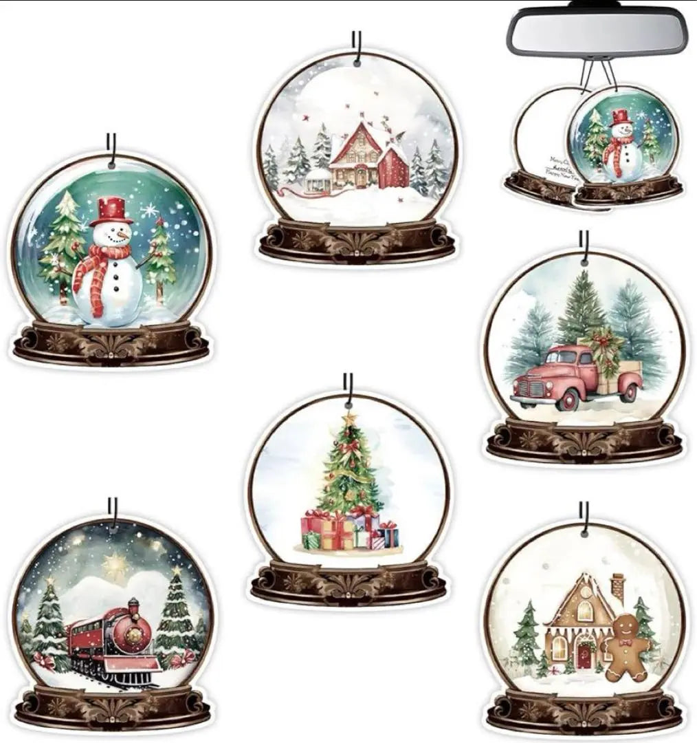 ✨Winter✨Scented Ornament Air Freshener 6 pieces Nordic Scented Car Air Freshener