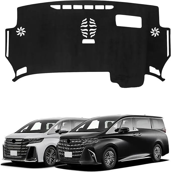 Alfombrilla protectora solar para salpicadero de Toyota Alphard Serie 40, color negro