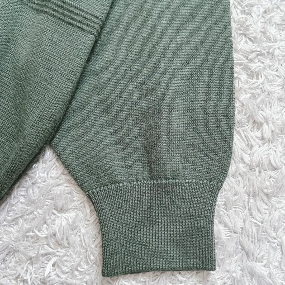 Jack Nicklaus V-neck sweater for men, long sleeve knit (L) green