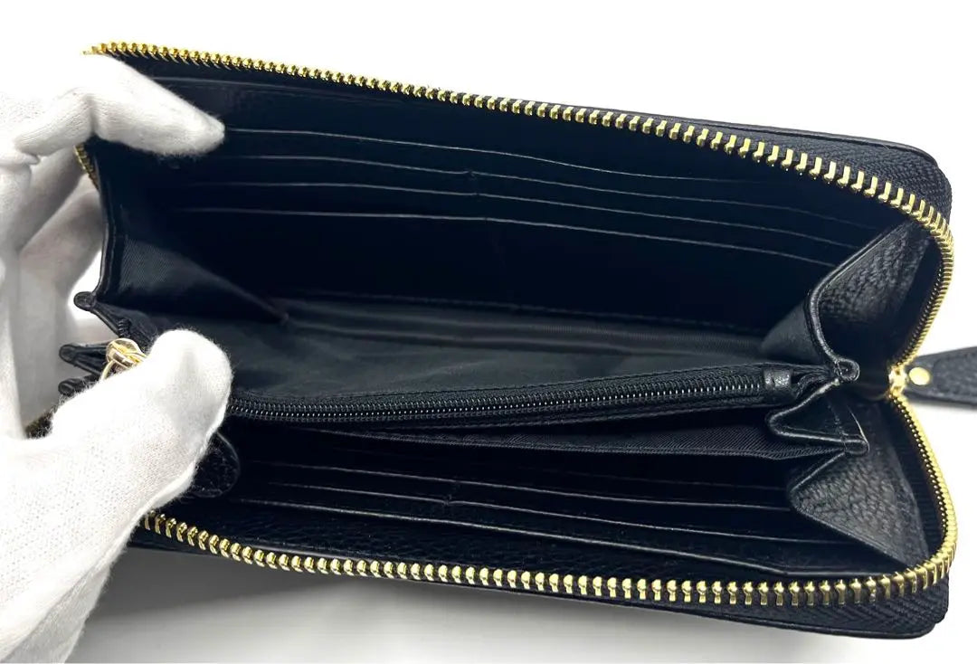 [New and unused] Vivienne Westwood Long Wallet Punching Orb Black