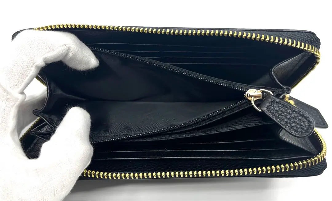 [New and unused] Vivienne Westwood Long Wallet Punching Orb Black