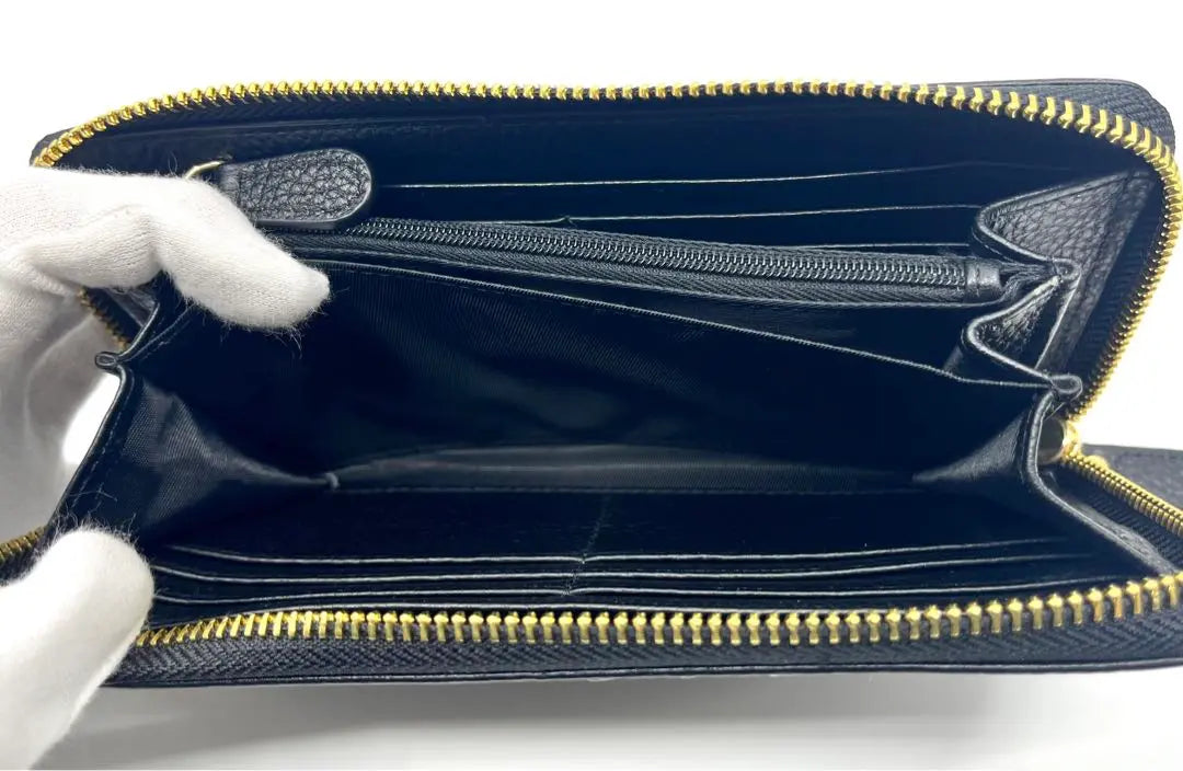 [New and unused] Vivienne Westwood Long Wallet Punching Orb Black