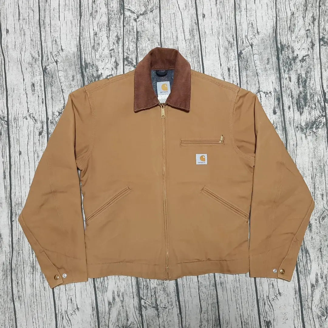 Chaqueta Carhartt Detroit de 36 pulgadas, color marrón camello y marrón magnífico