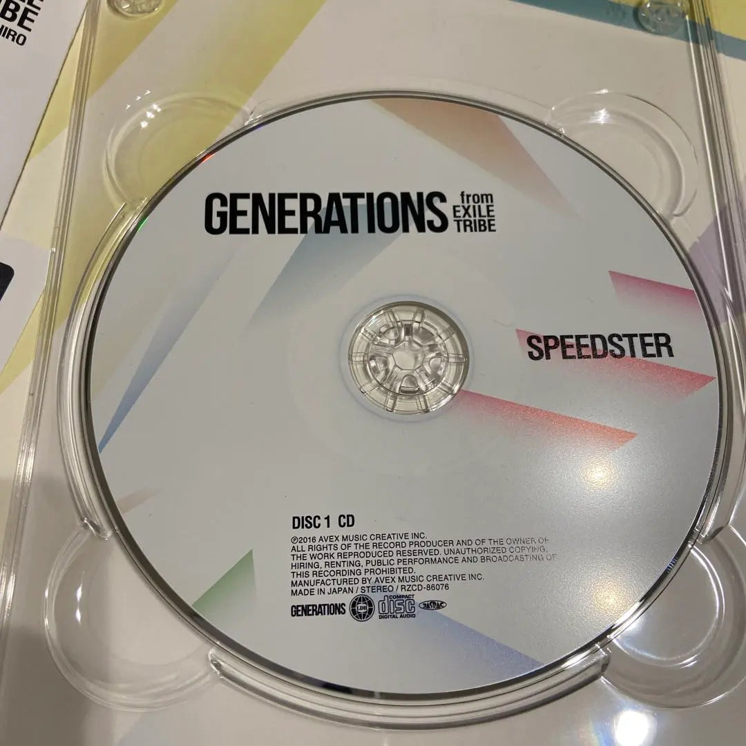 ✨GENERACIONES✨SPEEDSTER 1 CD + 3 Blu-rays | ✨GENERACIONES✨SPEEDSTER CD1枚＋Blu-ray3枚