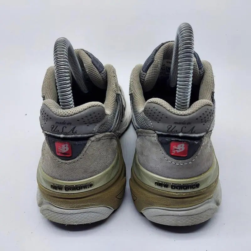 [Rango B] Fabricado en EE. UU. (9401) 22,5 cm New Balance 990 gris