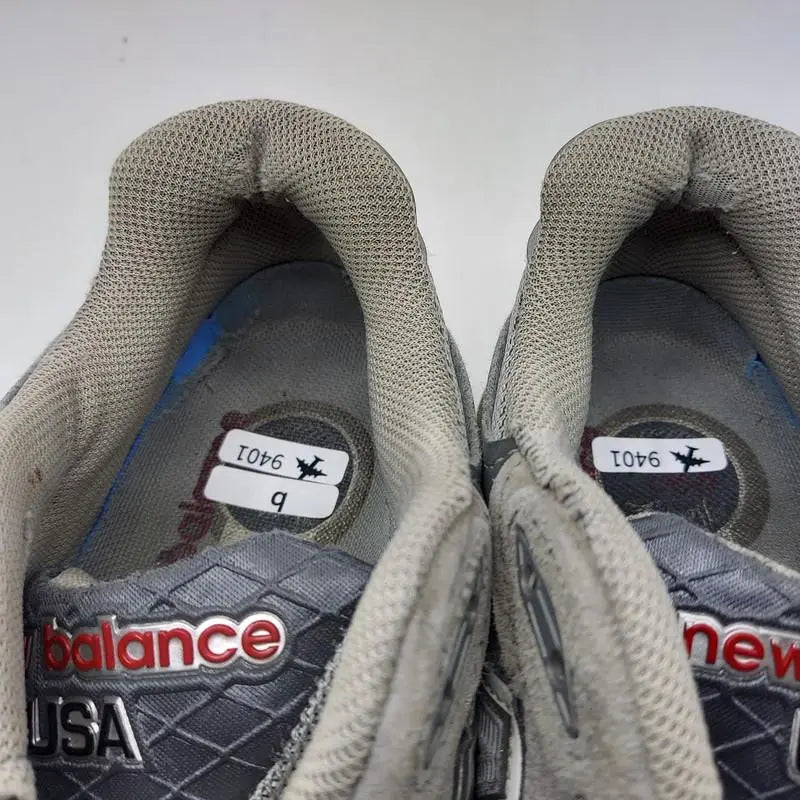 [Rango B] Fabricado en EE. UU. (9401) 22,5 cm New Balance 990 gris