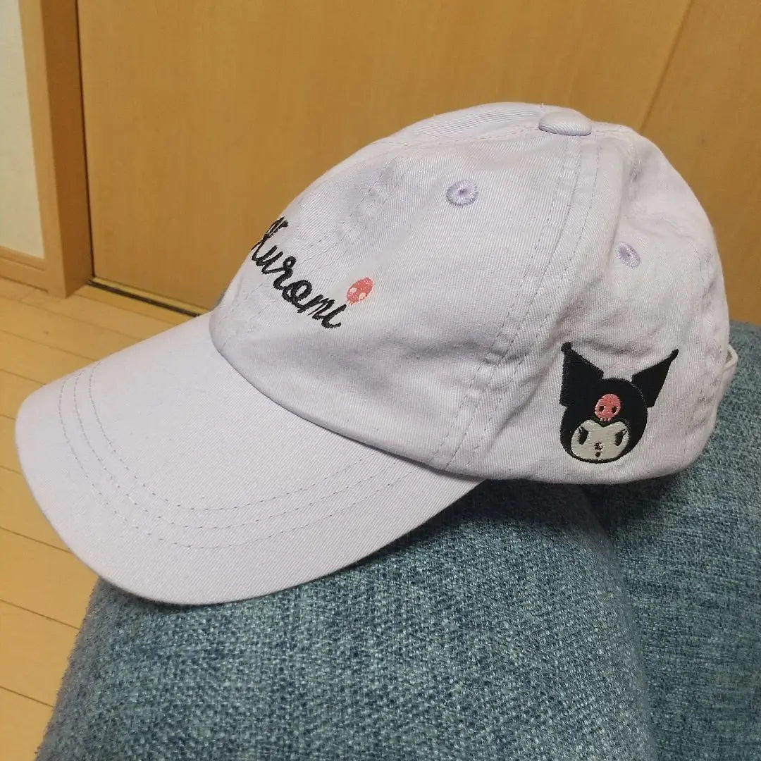 Used item Kuromi-chan embroidered cap 53-55cm Regular price 2,530 yen Hat