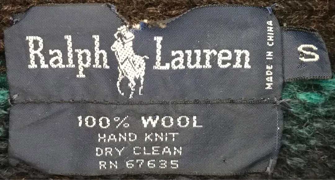 Vestido de punto Ralph Lauren de los años 90 con la mejor combinación de colores en degradados y estampados nativos