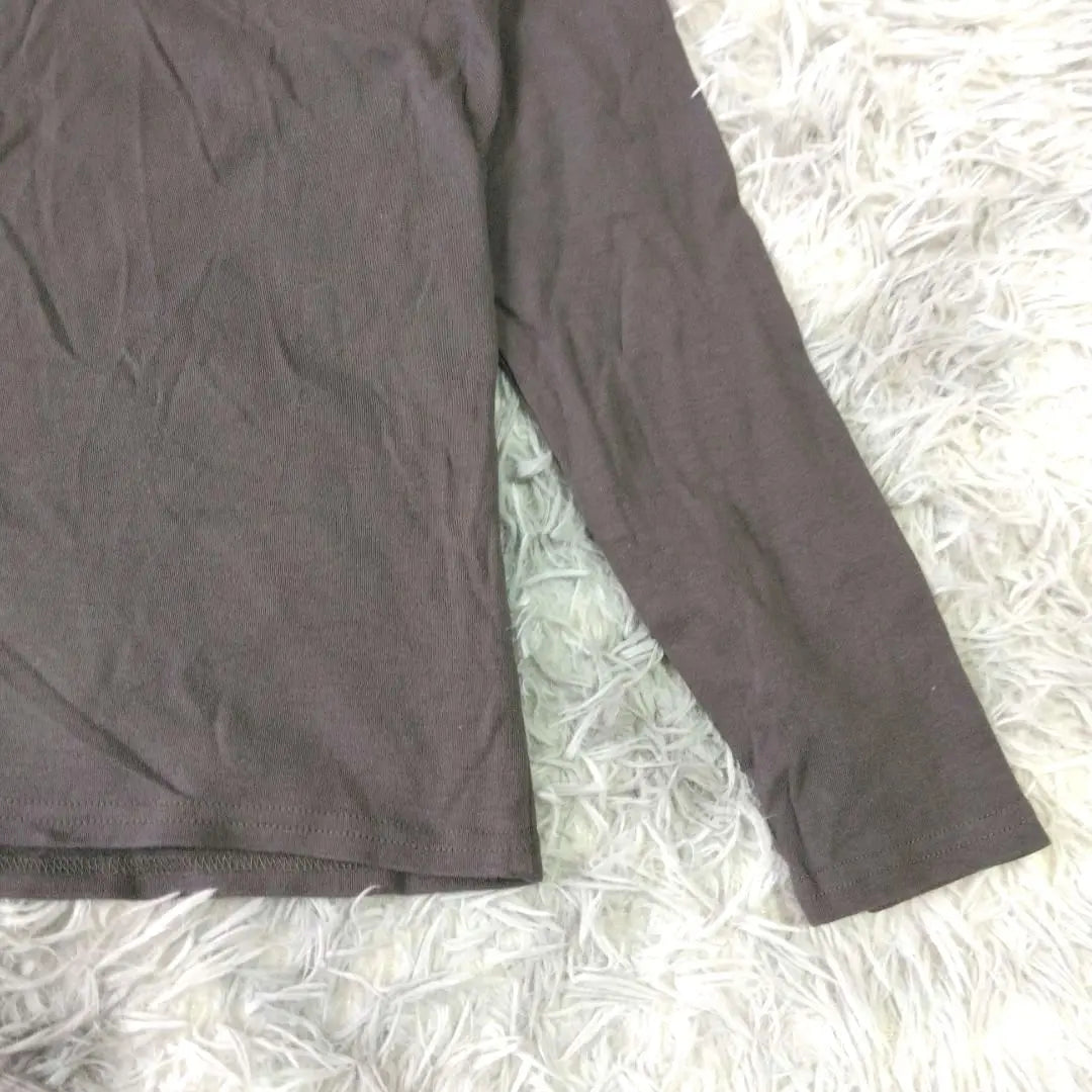 [Ranan] Dark Gray Long Sleeve T-Shirt (L) Large Size 100% Cotton