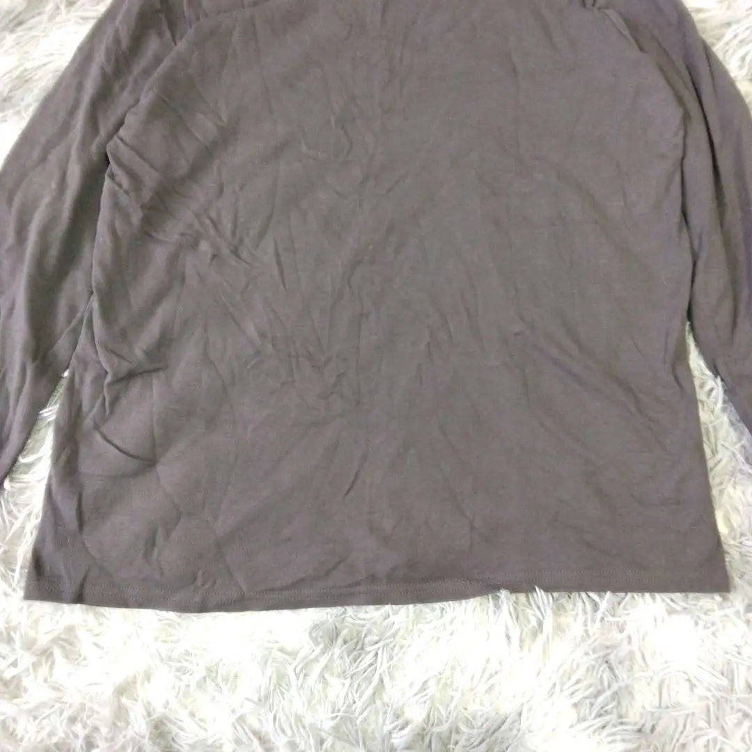 [Ranan] Dark Gray Long Sleeve T-Shirt (L) Large Size 100% Cotton