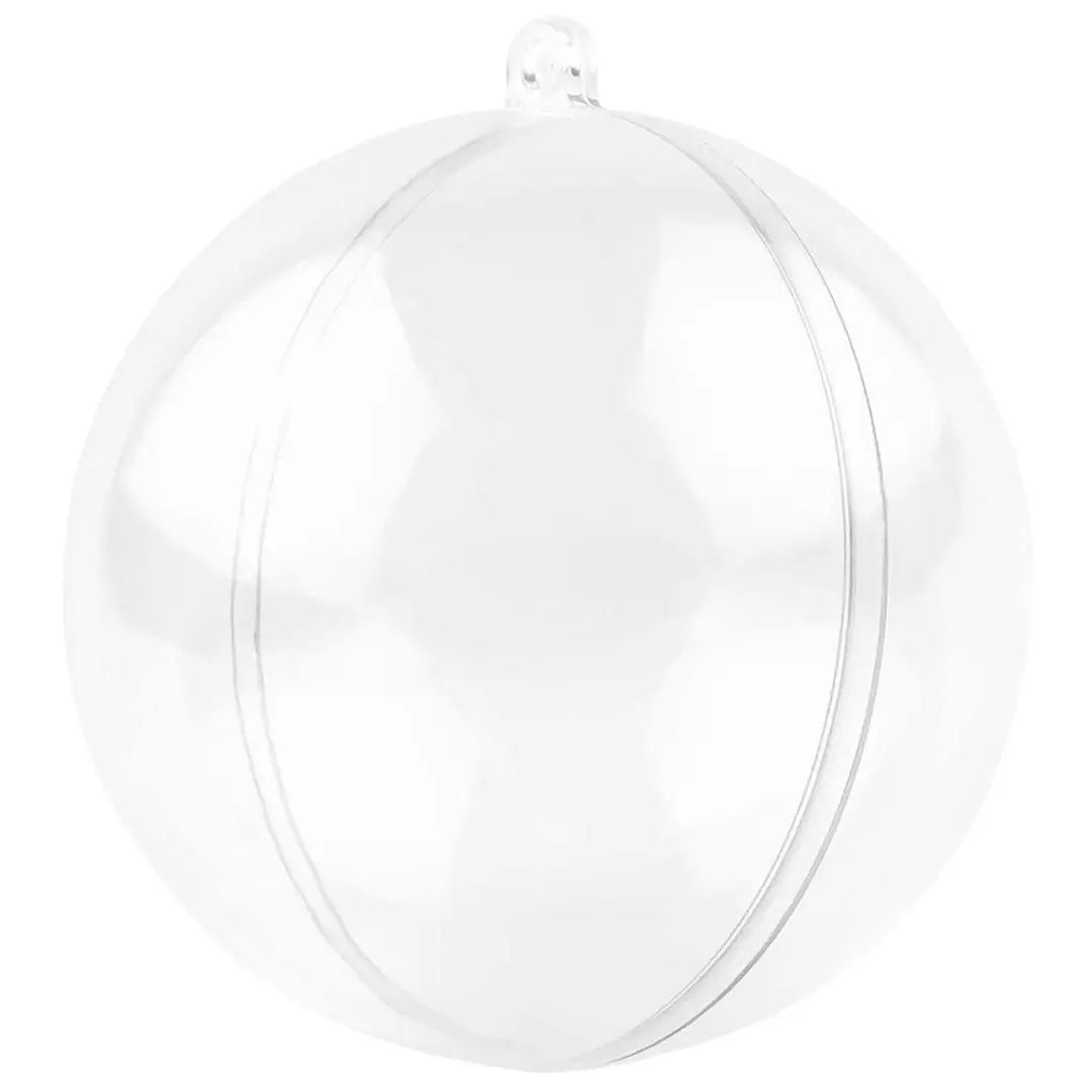 Bola de adorno 8cm Navidad transparente bola hueca hecha a mano 20 piezas