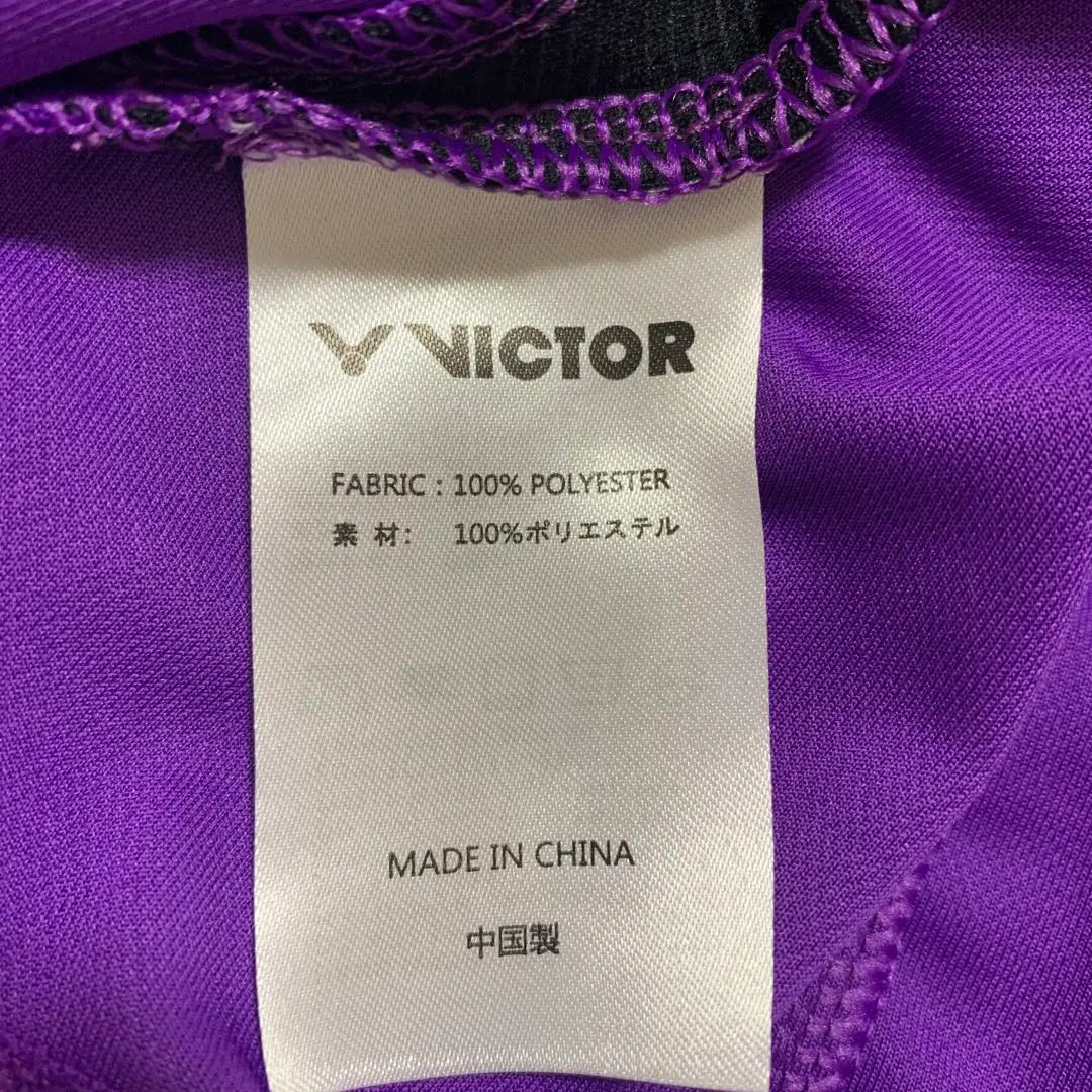 [Good Condition] Badminton Shirt VICTOR Victor S Purple Table Tennis S