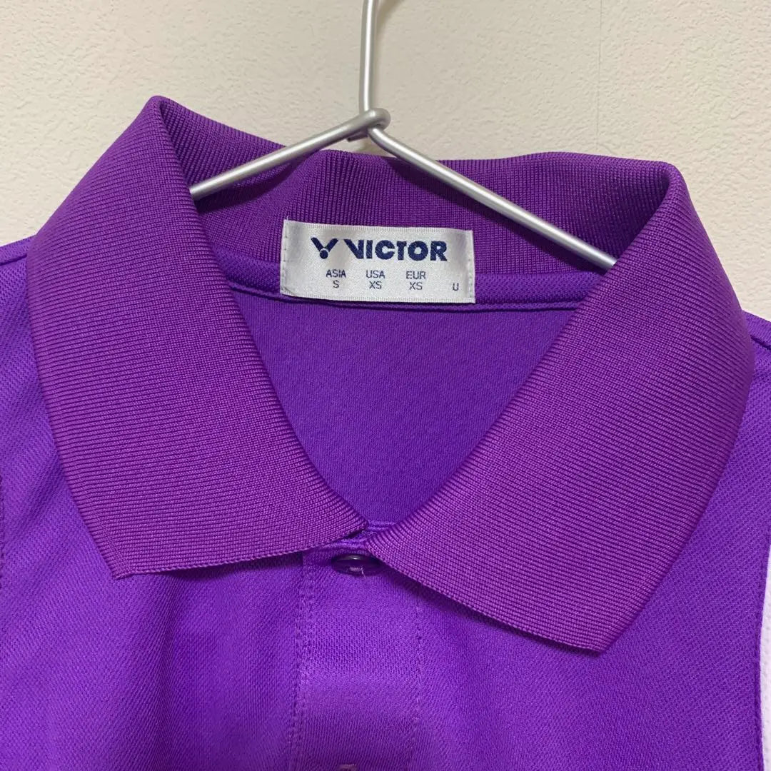 [Good Condition] Badminton Shirt VICTOR Victor S Purple Table Tennis S