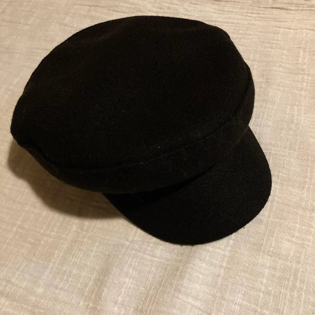 ZARA Warm Hat Marine Cap Wool Black Casquette