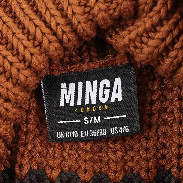 Ano-chan wears Minga London Bear Border Knit Sweater