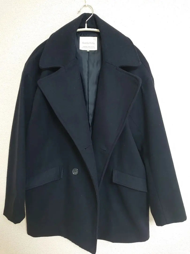 Seven Days Sunday Navy Peacoat