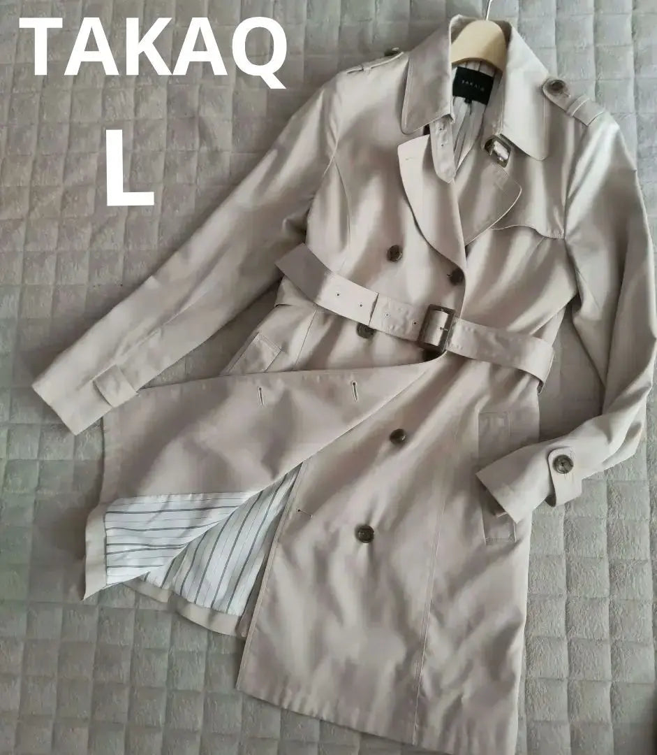 Job hunting, entrance ceremony, employment ceremony trench coat L Takakyu Beige Unisex