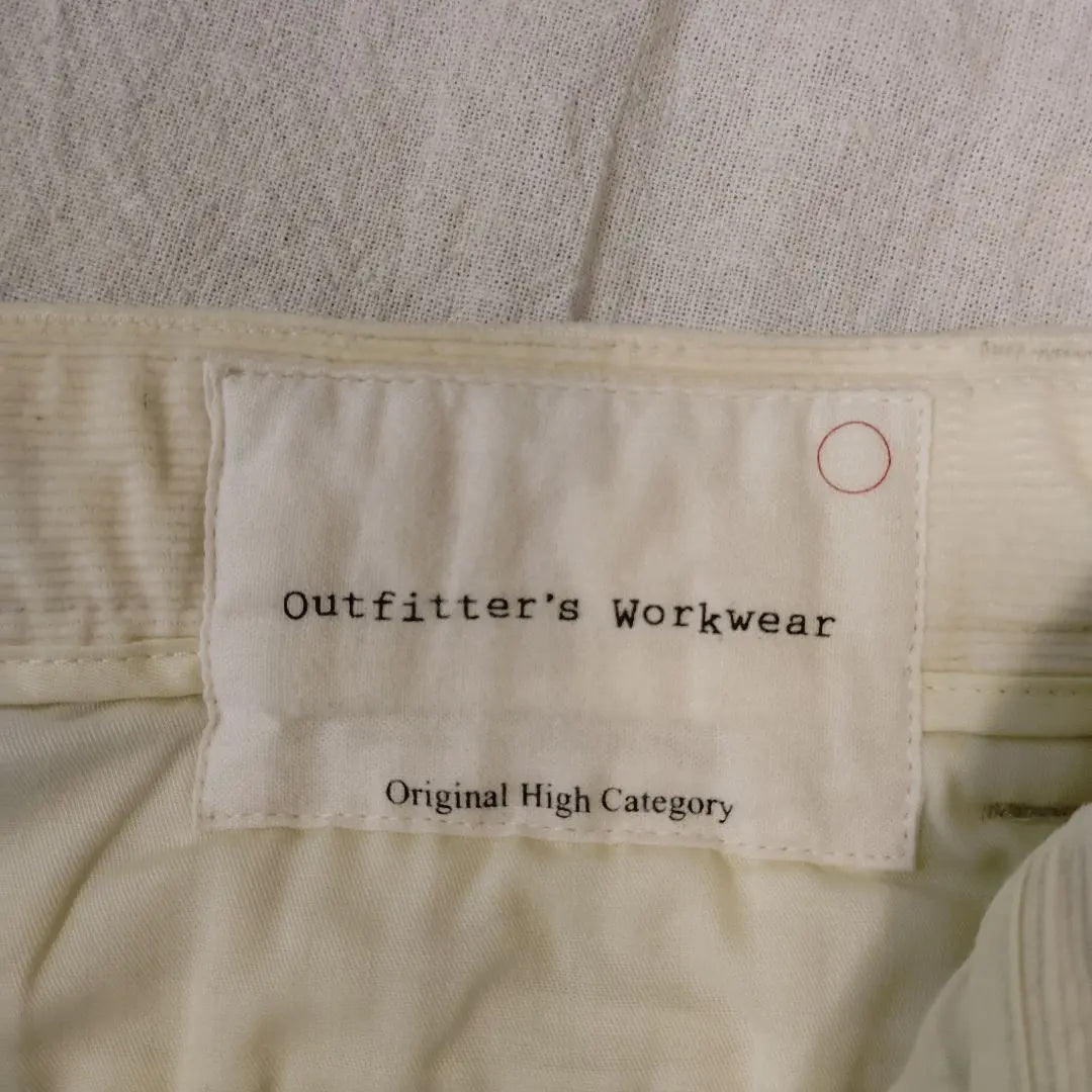 ORIHICA Pants Corduroy Sturdy Off-White Autumn/Winter [71]