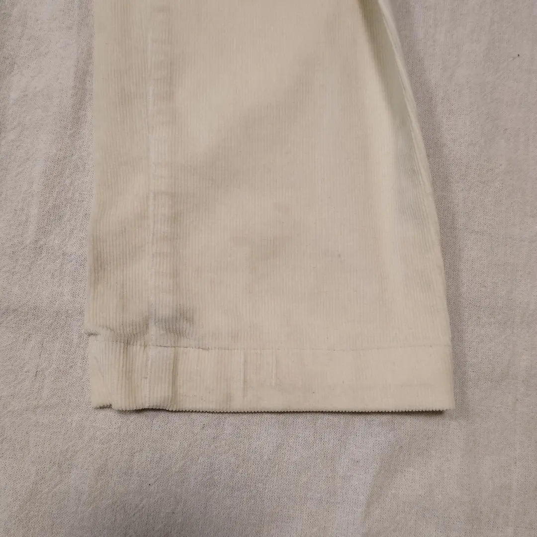 ORIHICA Pants Corduroy Sturdy Off-White Autumn/Winter [71]