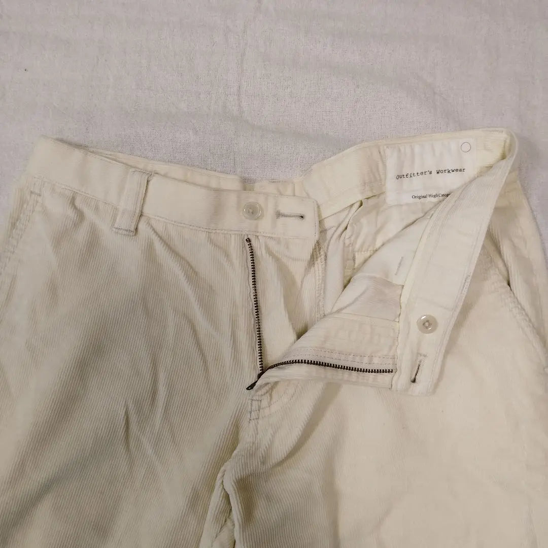 ORIHICA Pants Corduroy Sturdy Off-White Autumn/Winter [71]