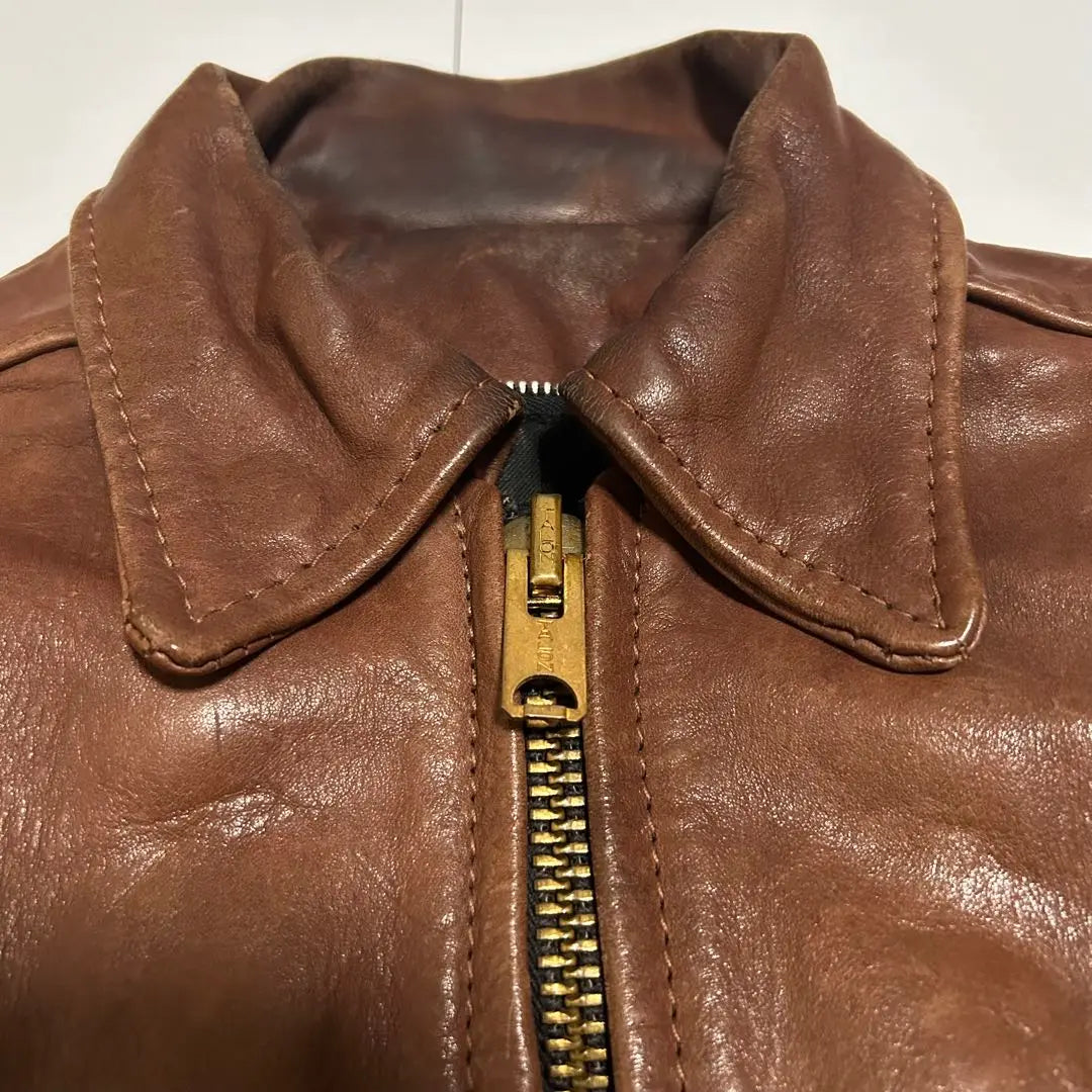 70s vintage VANSON leather jacket model F