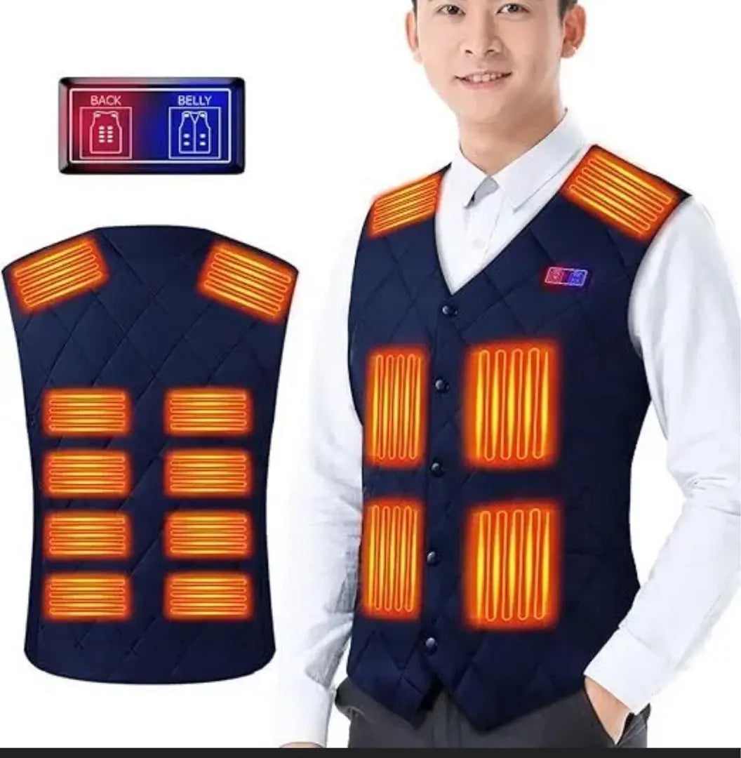 [Big Sale] Electric heated vest with battery, 2XL 3-stage temperature setting