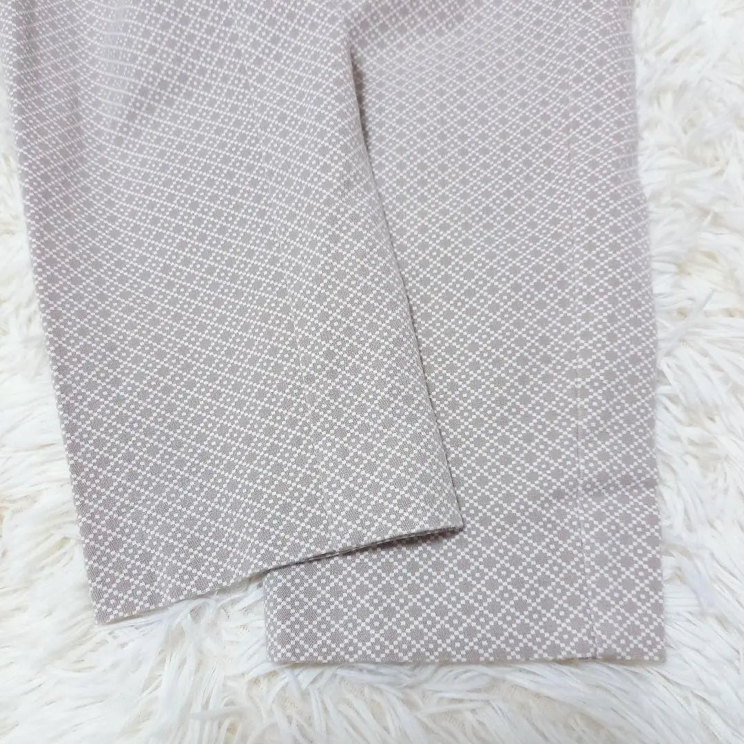 [Banana Republic] Cropped pants (size 4) All-over pattern Office casual Cotton blend