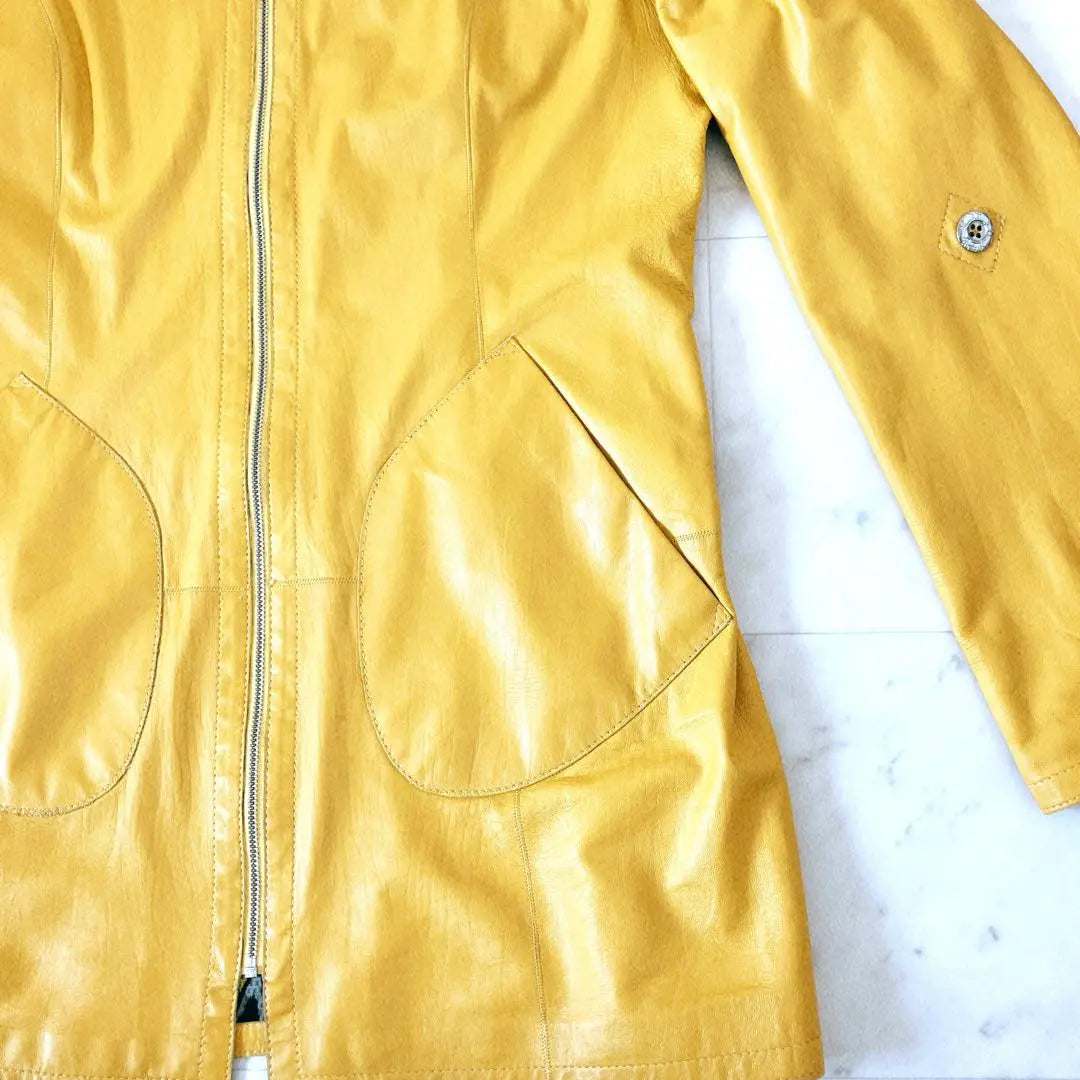 Rare Kircilar Coat Turkish Leather XL Yellow