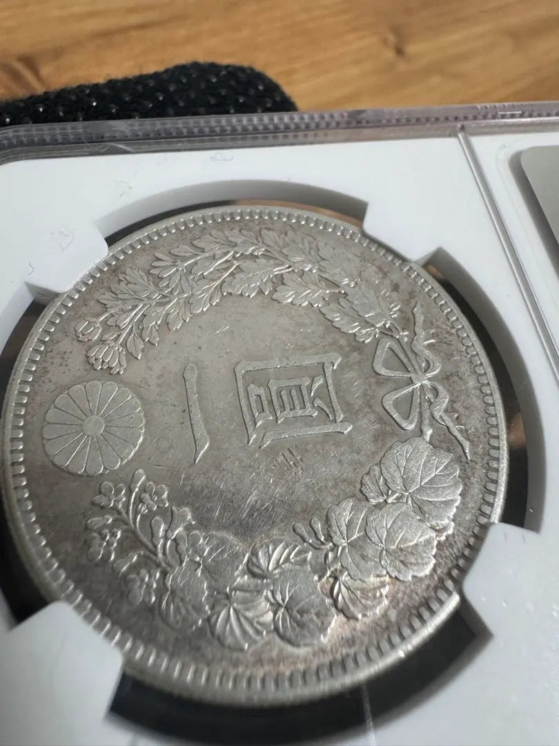 ★Garantía auténtica: Moneda de plata nueva de 11 yenes, pequeña, rara, 1900, año especial, NGC