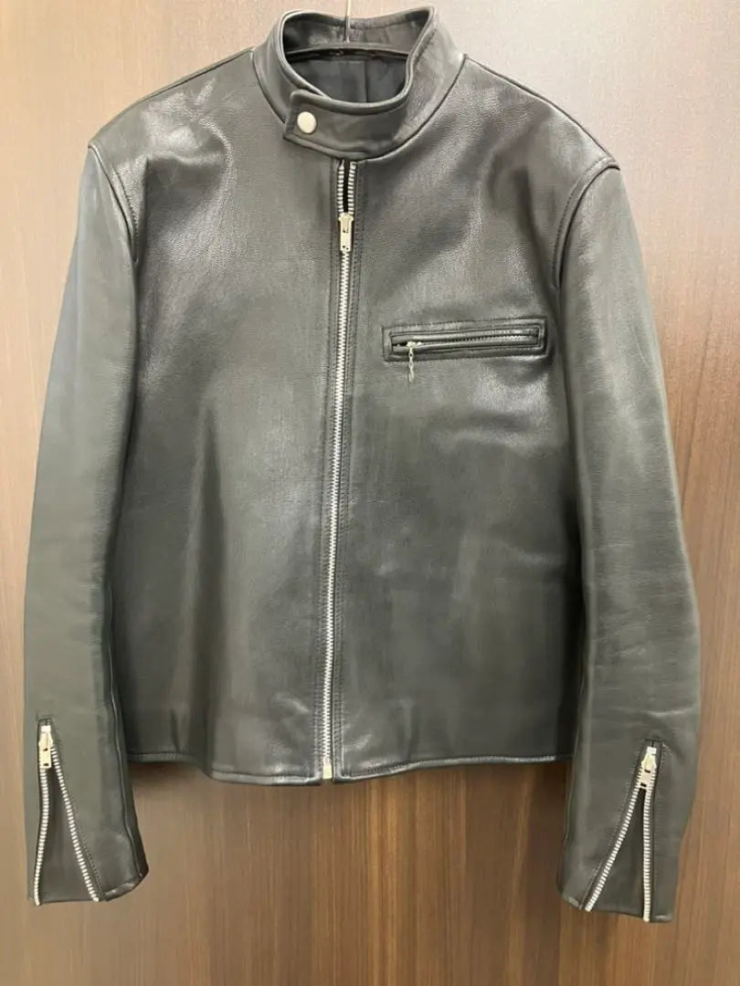 SCYE Black Leather Single Rider Jacket Size 36