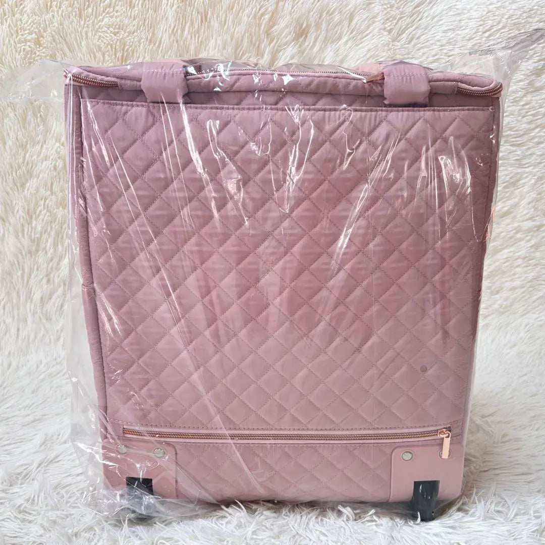 New tag included ✨Francfranc quilted soft carry bag pink | 新品タグ付✨フランフラン キルティング ソフトキャリーバッグ ピンク