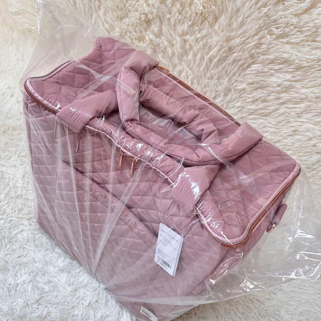 New tag included ✨Francfranc quilted soft carry bag pink | 新品タグ付✨フランフラン キルティング ソフトキャリーバッグ ピンク