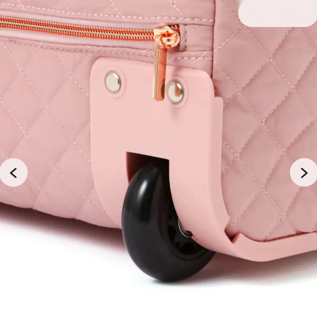 New tag included ✨Francfranc quilted soft carry bag pink | 新品タグ付✨フランフラン キルティング ソフトキャリーバッグ ピンク