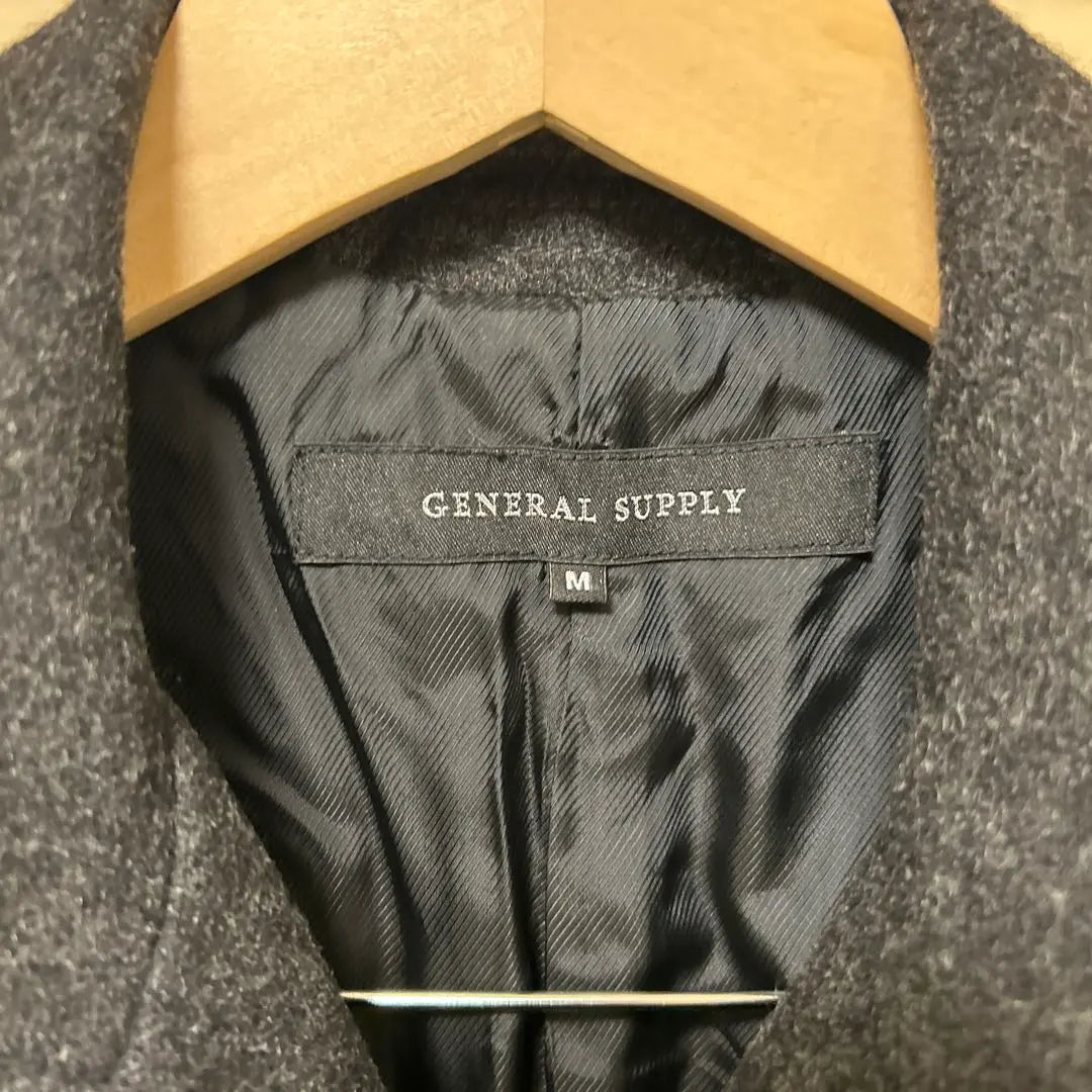 GENERAL SUPPLY M Chaqueta de lana gris oscuro 42