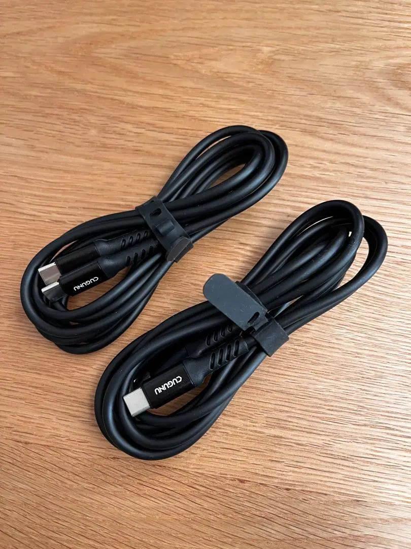 ◇ CUGUNU Type C Type C Cable Black 2m Set of 2