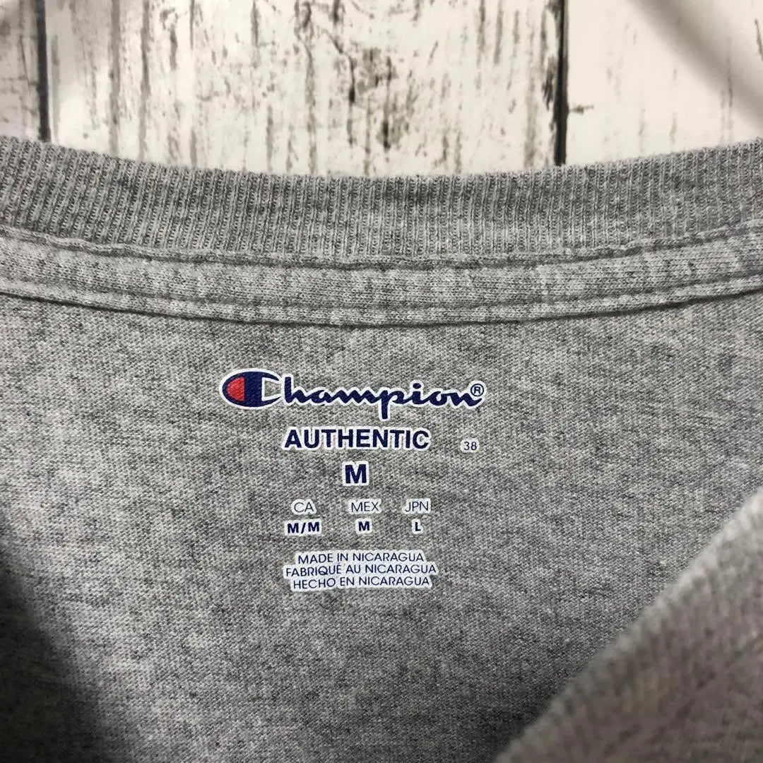 Champion embroidery American old clothes Big print T -shirt Men