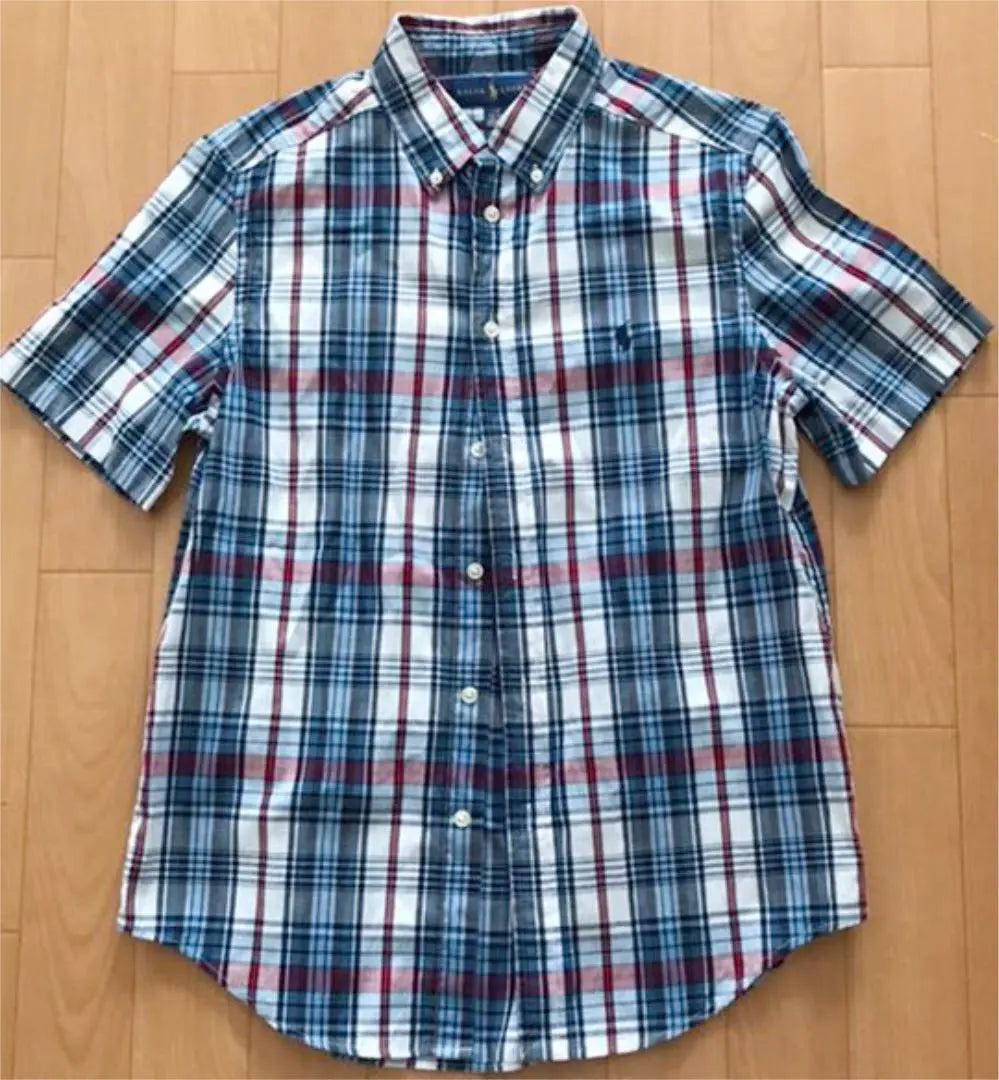 Ralph Lauren Short Sleeve Shirt Check Shirt 160cm L/G 14-16