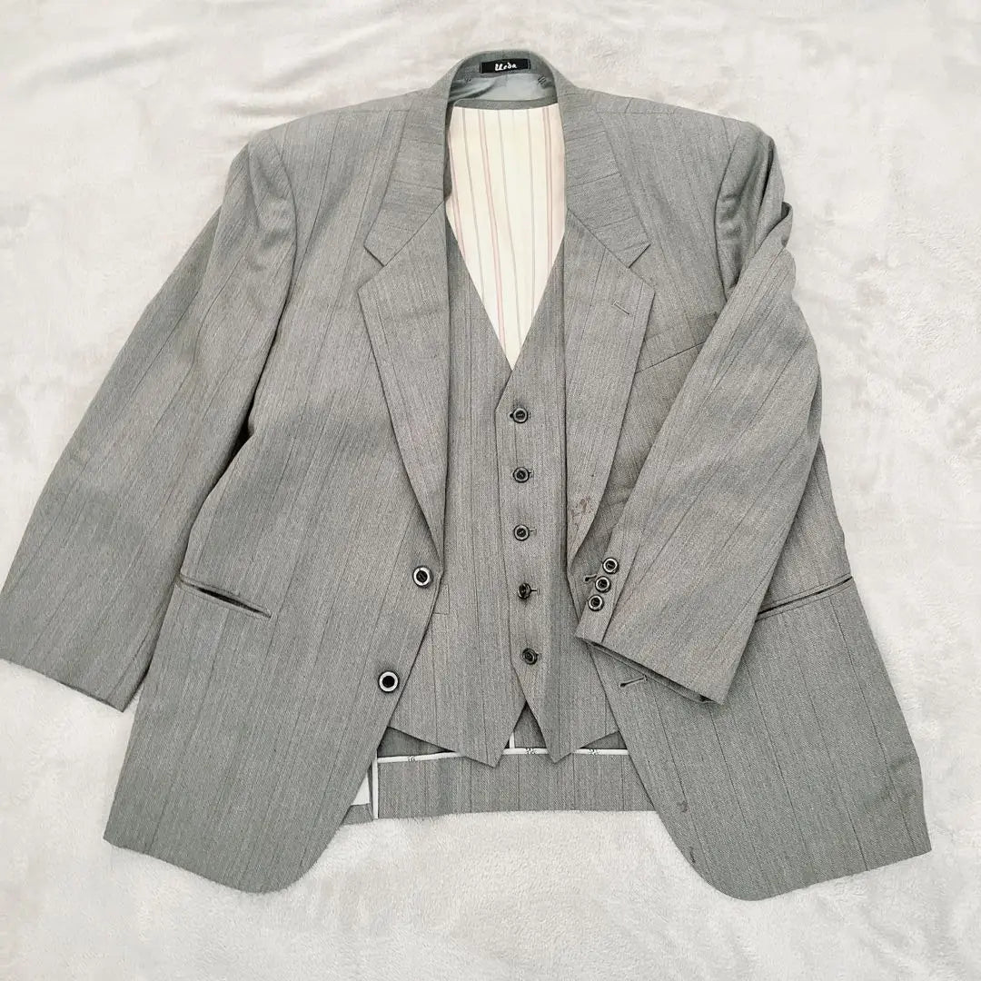 Conjunto de 2 piezas de chaqueta de traje para hombre en gris