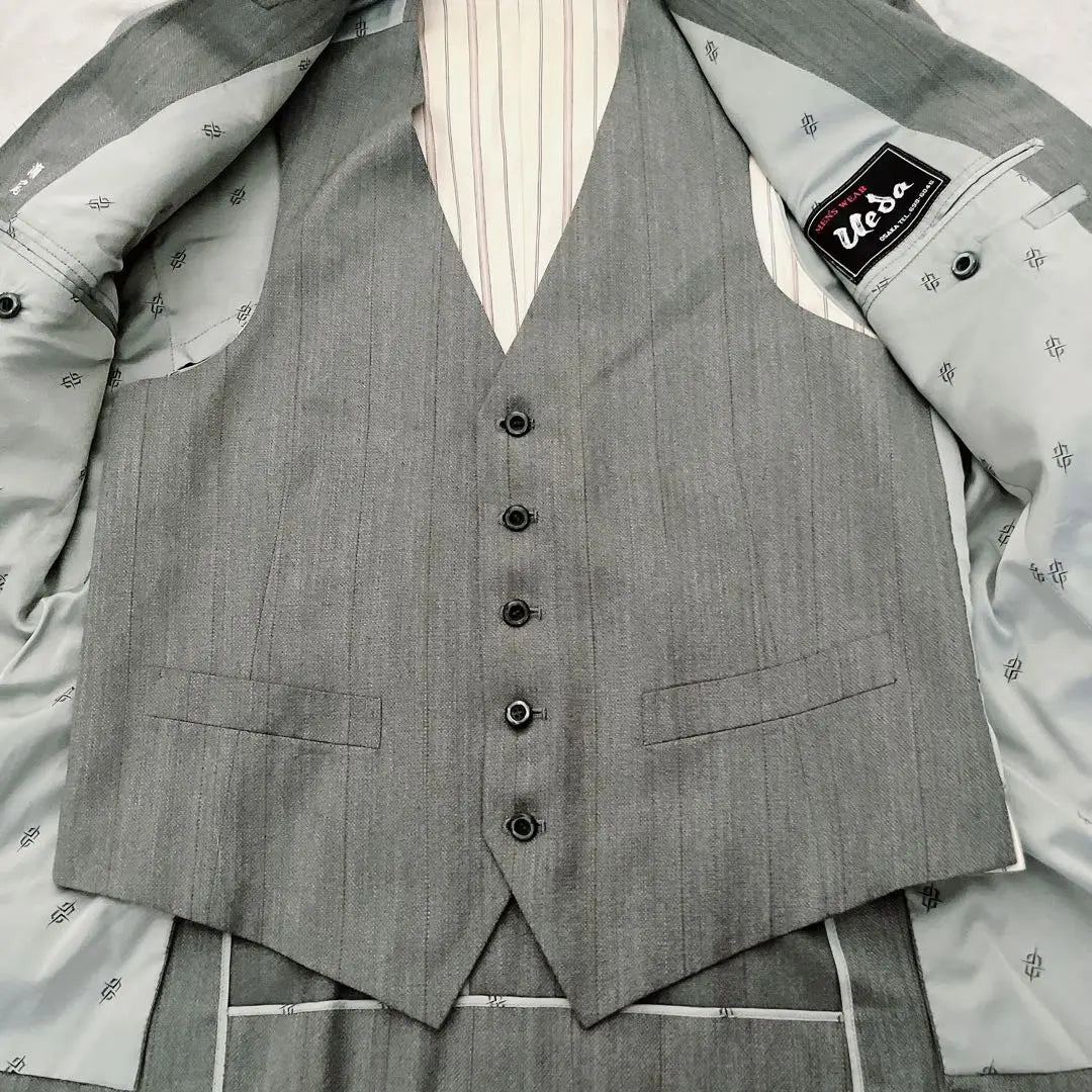 Men's Suit Jacket Best 2 Piece Set Gray