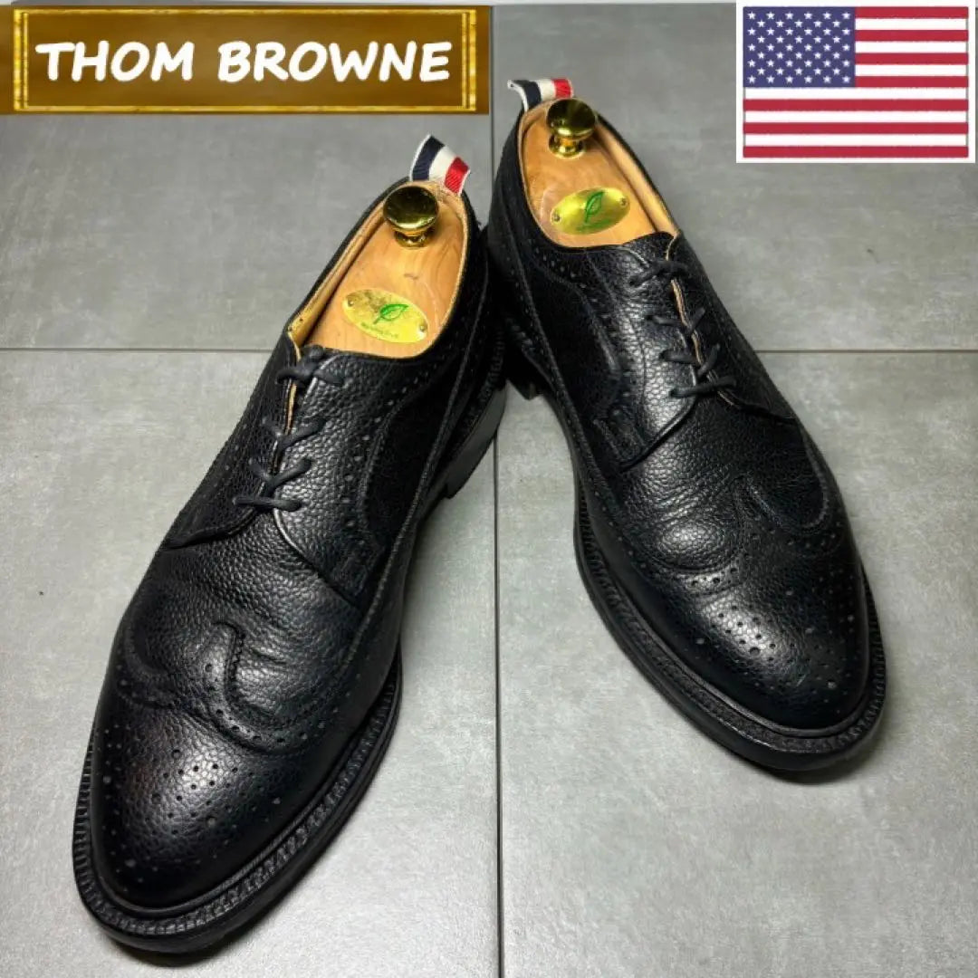 Thom Browne Tom Brown Full Blog Black 26.5cm | THOM BROWNE トムブラウン フルブローグ 黒 26.5cm