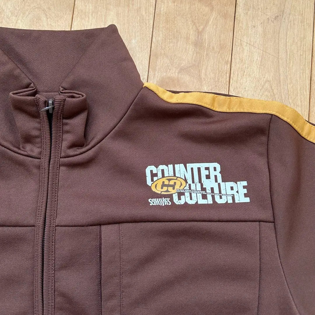 counter culture track jacket full zip street Y2K