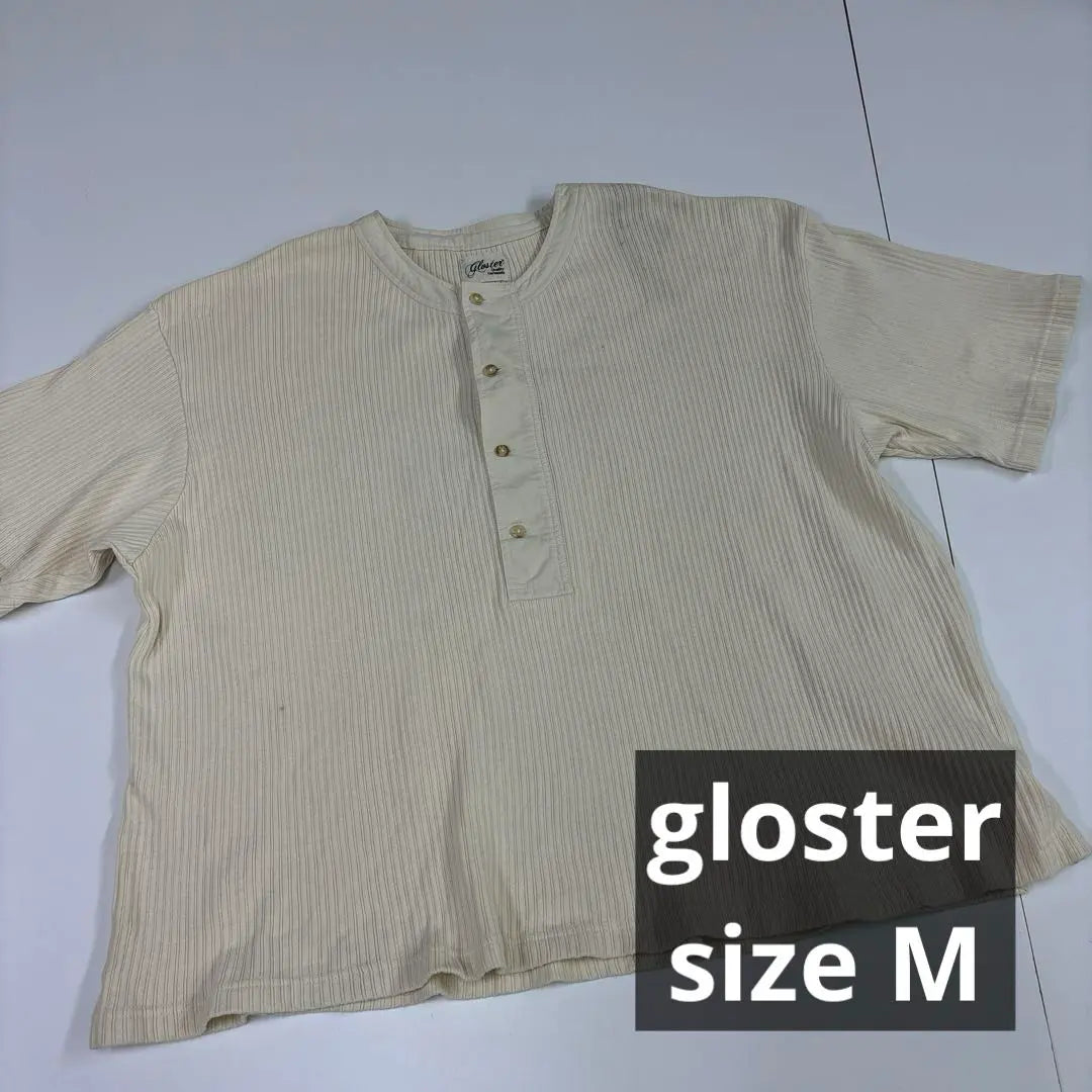 GLOSTER Henry Neck T -shirt cut -and -sew used clothes M