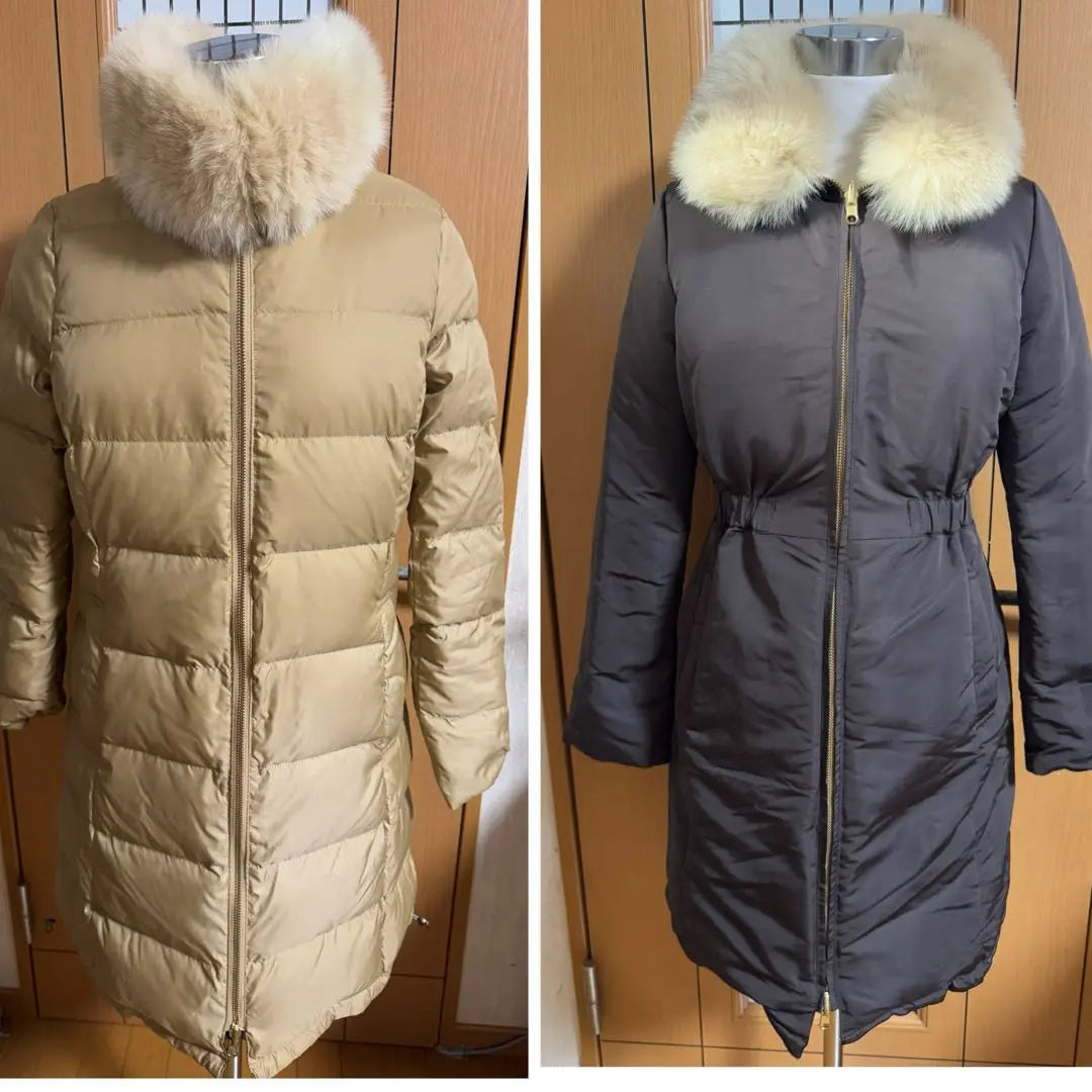 IENA 38 Reversible Down Coat 4way Fox Fur