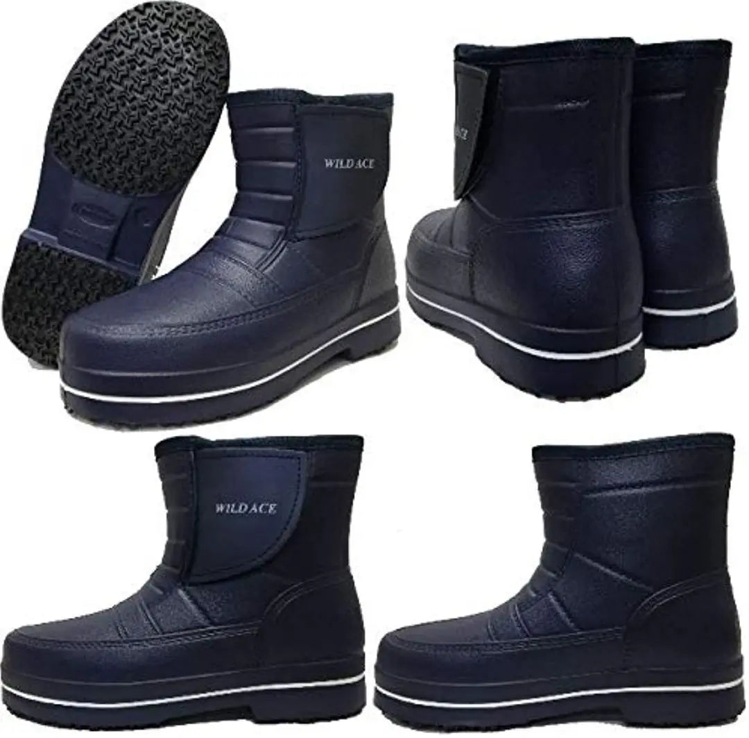 Botas impermeables Karunuku con protección contra el frío para hombre, color negro, 27 cm