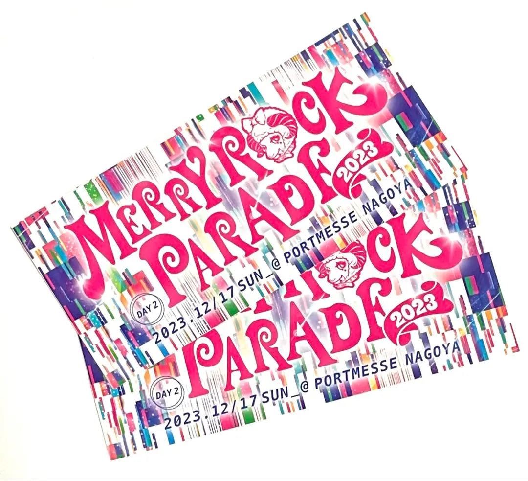 Mary rock parade sticker 2 pieces set