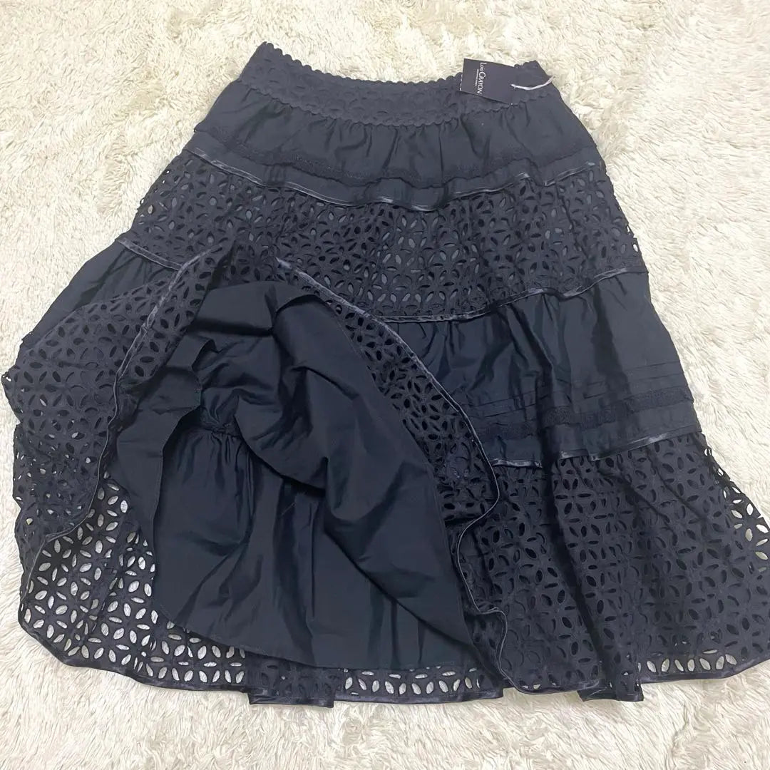 [New tag included] Royce Crayon Die-cut Lace Volume Meetiered Long Skirt