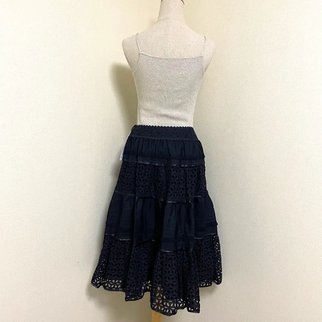 [New tag included] Royce Crayon Die-cut Lace Volume Meetiered Long Skirt