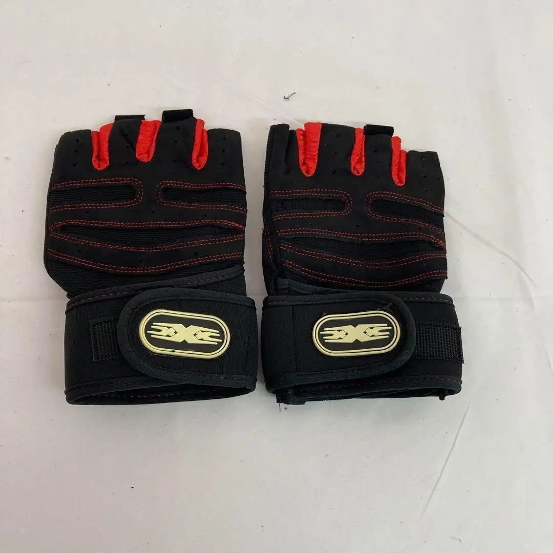 Sports Gloves M Size Black/Red