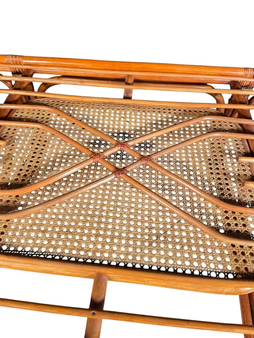 HR117 Rattan, Rattan, Glass Table, Japanese Modern, Free Shipping in the Metropolitan Area